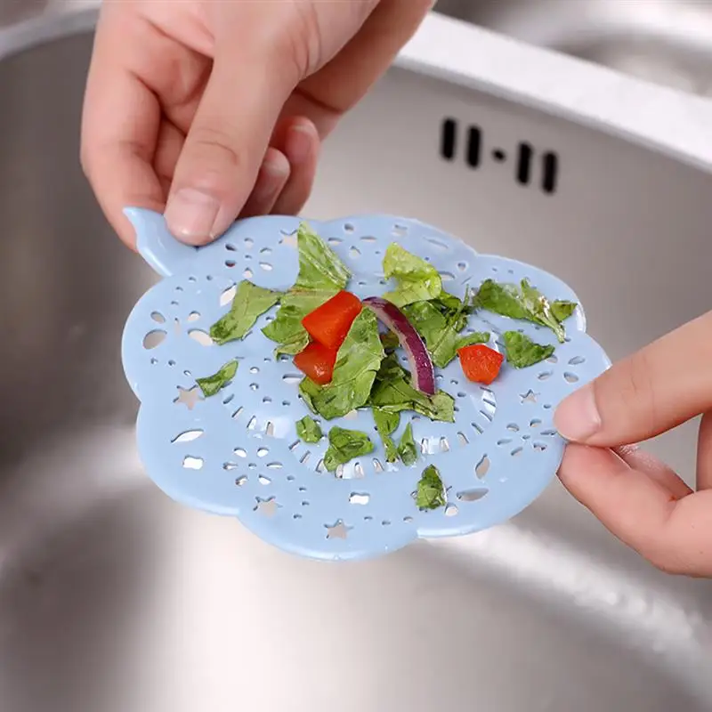 

3PCS Drain Covers Practical Flower Shaped Bathroom Sink Strainers Hair Catchers Shower Drain Hair Catcher Stopper Sink Filter