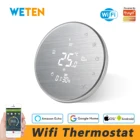Умный термостат Tuya с Wi-Fi, электрический нагреватель пола, нагреватель с дистанционным управлением температуры, Поддержка Google Home, Alexa