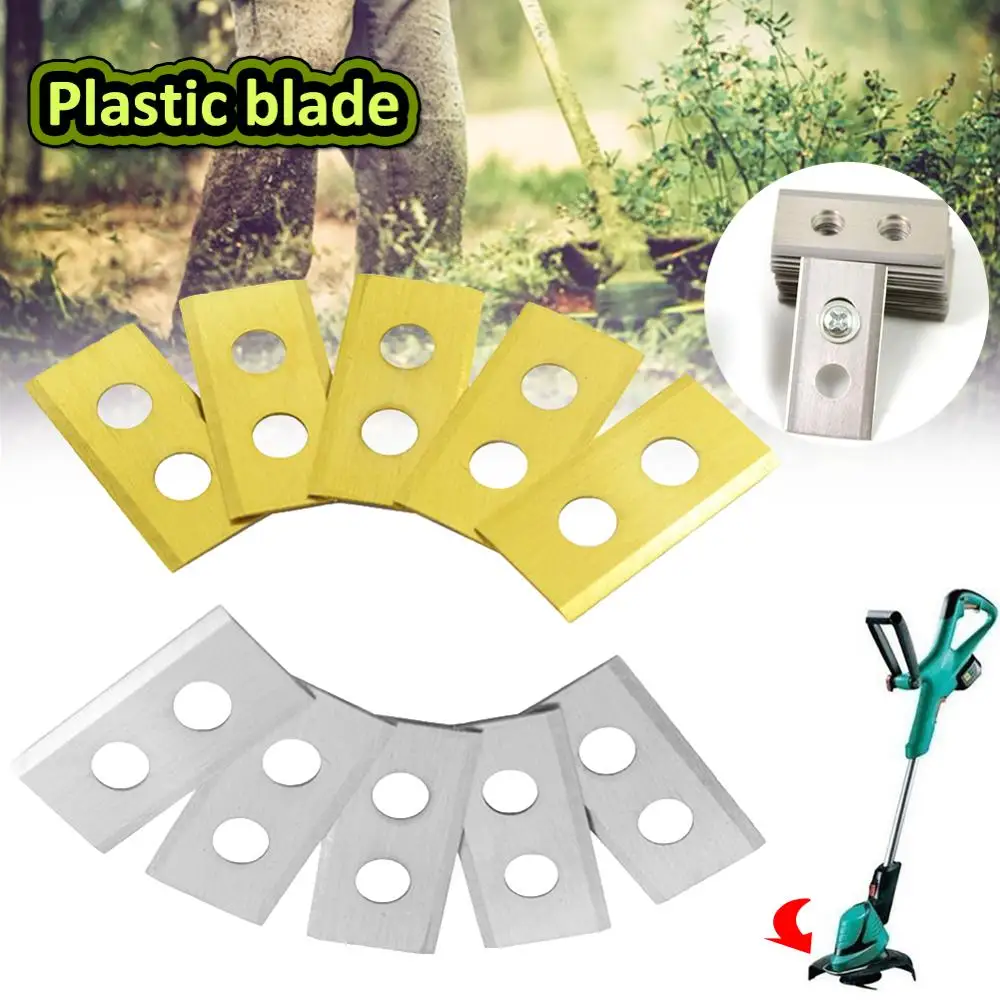 

30PCS Lawn Mower Blade Steel Blades Lawn Robot Blade Golden Titanium Plating Lawn Mover Replacement Blade For Worx landroid