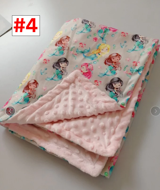 Детское фланелевое одеяло весенне летнее с пузырьками для пеленания девочек и