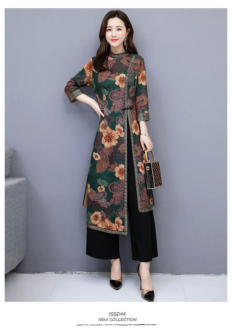 Азиатская одежда aodai вьетнамский Чонсам элегантное женское платье для женщин китайское традиционное платье Ципао китайское платье