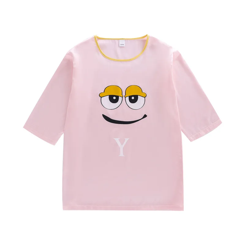 

Cartoon Silk Nightdress Teen Girl Pijamas Dresses Children Satin Summer Nightgown Home Clothes Kids Sleepwear Long Sleeve Lounge