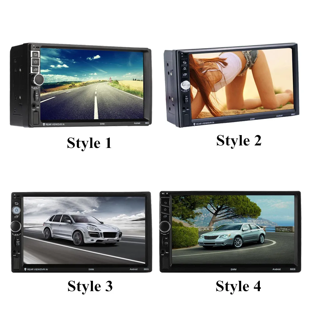 2 Din 7 дюймов автомобиль MP5 TF FM Радио Bluetooth gps навигация Hands-Free сенсорный экран 1 + 16 г