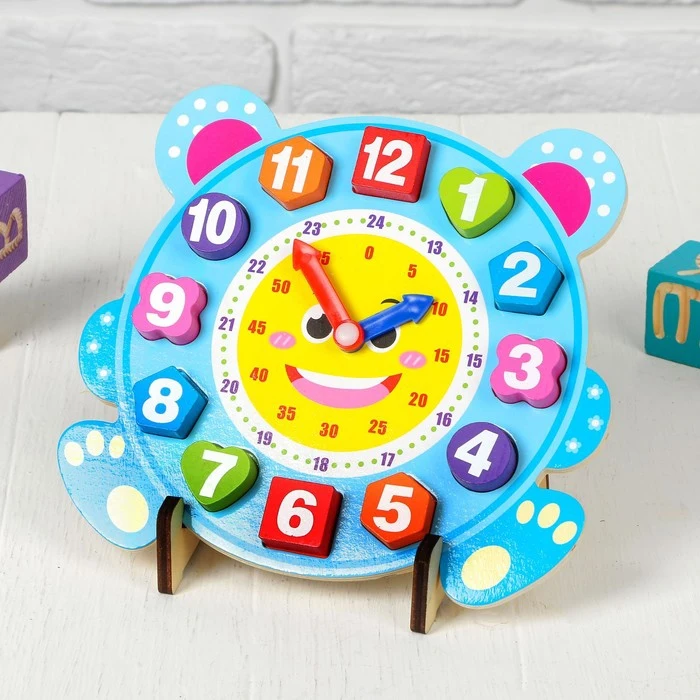 Часы Учим время 2 5х23х22 5 см|Детские часы| |