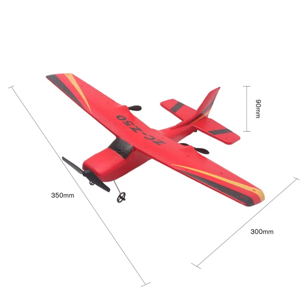 

Z50 2.4G 2CH 350mm Micro Wingspan Remote Control RC Glider Airplane Plane Fixed Wing EPP Drone with Built-in Gyro for Kids