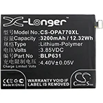 CS 3200mAh/12.32Wh battery for OPPO A73,A77m, A77t,F1s 2017,F1s 2017 Dual SIM LTE, F1s Global Dual SIM TD-LTE 64G
CS 3200mAh/12.32Wh battery for OPPO A73,A77m, A77t,F1s 2017,F1s 2017 Dual SIM LTE, F1s Global Dual SIM TD-LTE 64G