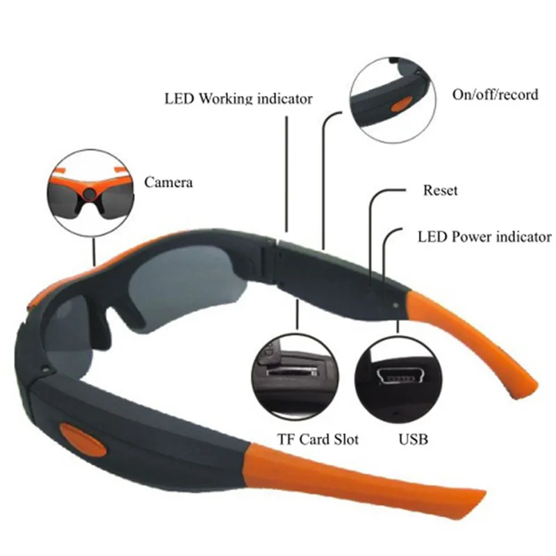 

MS16E 1080P Smart Sunglasses Camera Bluetooth Sunglasses Camera video recording Action outdoor Sport Video Camera Sunglasses