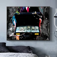 graffiti money canvas paintings dollar posters and prints abstract pop art modern painting wall pictures bar decoration for home