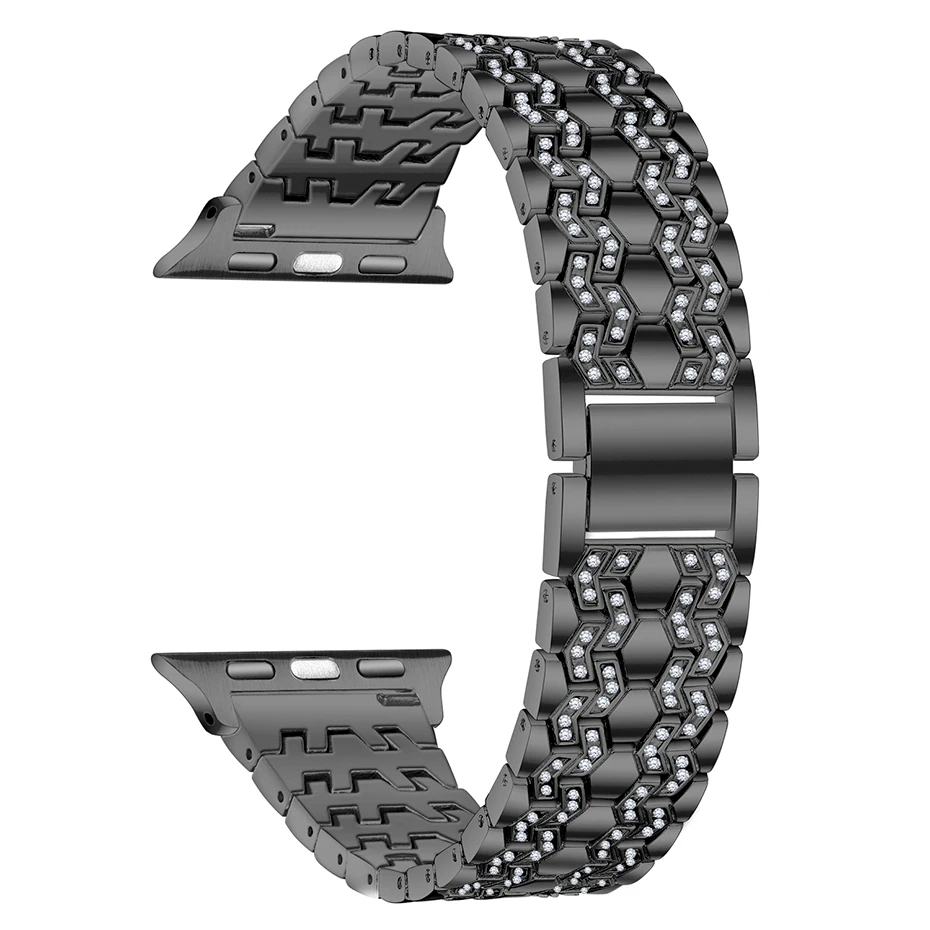 Alloy metal diamond Bracelet for apple watch band 44mm 40mm iwatch 42mm 38mm series 6 5 4 3 2 1 SE accessories Watchband strap