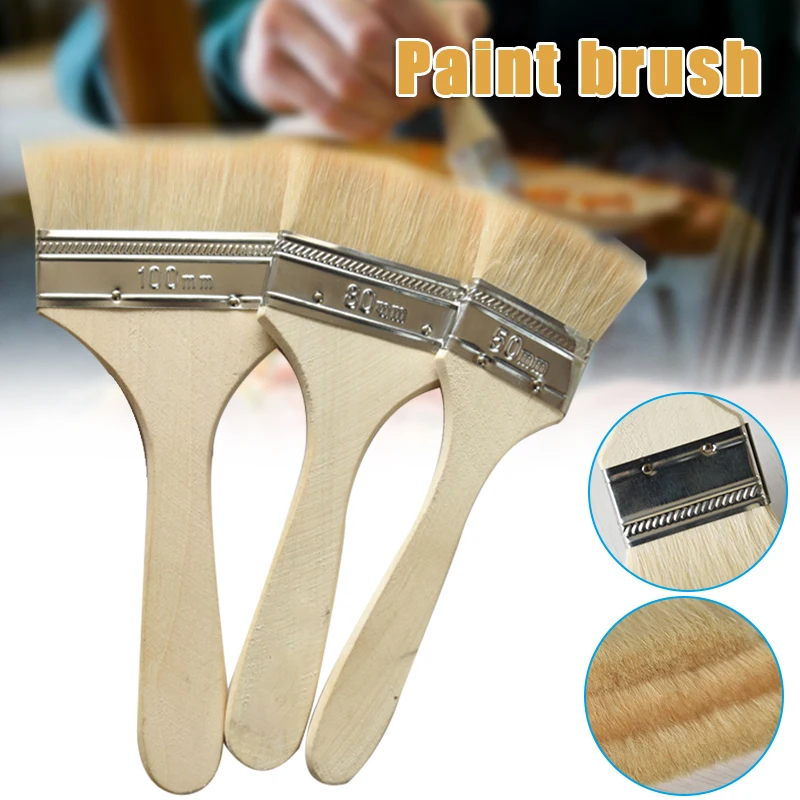 

Durbale Utility Chip Paint Brushes With Wooden Handle Painting Tools Household --M25