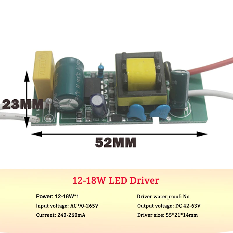 Usb кабель, 1 шт-1-36 Вт Светодиодный драйвер Вход AC 85-265V освещение трансформатор постоянного тока Питание адаптер для Светодиодный ламп/прожектор