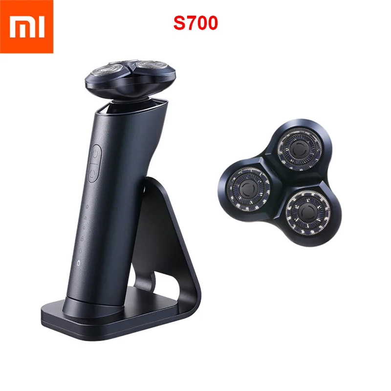 

New Xiaomi Mijia S700 Electric Shaver Razor Beard Machine for Men Dry Wet Beard with Cutter Heads Trimmer Rechargeable MI Xiami