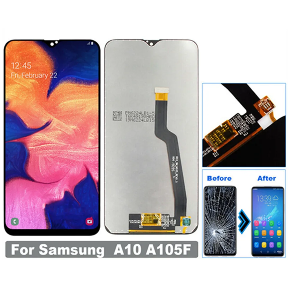 

For Samsung Galaxy A10 A105 LCD Screen Replacement Digitizer Display Touch Black