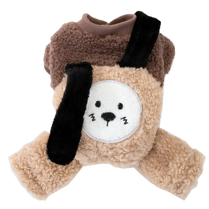 

Winter Cute Dog Jumpsuit Warm Cat Dog Clothes Puppy Schnauzer Yorkshire Rompers Chihuahua Poodles Bichon Dog Clothing Costumes