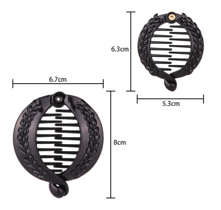 

Fish Shape Hair Claws Clip Banana Barrettes Black Hairpins Hair Accessories For Women Girls Fashion Hair Clip Clamp Headwear