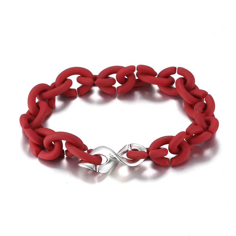 Высокое качество высокое счастливый номер 8 очаровательные бусины Красный