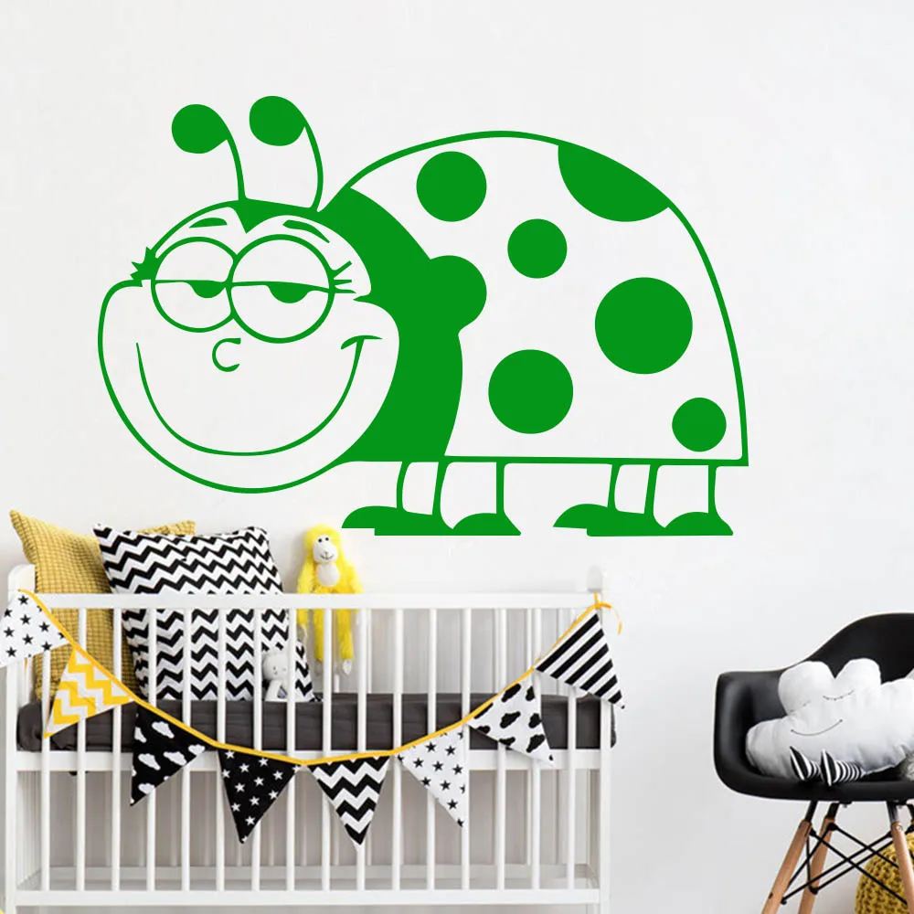 Милые божьи коровки такарены настенные Стикеры для детской комнаты домашние