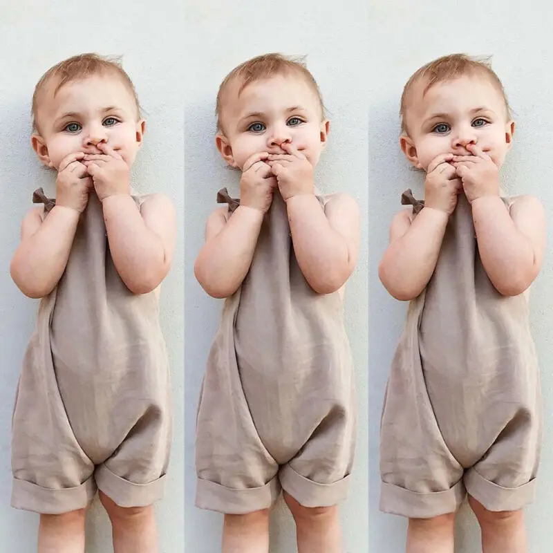 Toddler Kids Boy Girl Clothes Bib Pants Romper Jumpsuit Playsuit Outfits Fit For Age 0-3 Year Children Clothing | Детская одежда и