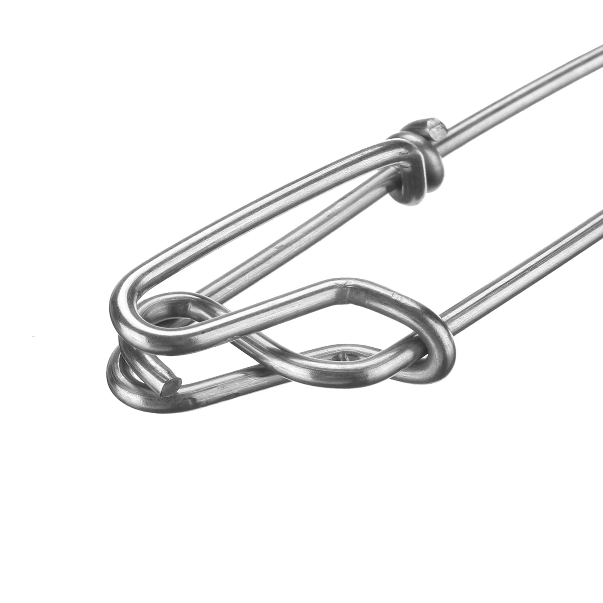 

10Pcs Stainless Steel Fishing Hook Fishing Connector Lure Accessories Carp Fishing 2.2cm x 9.5cm