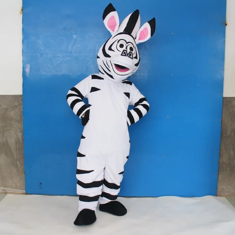 Костюм талисман Зебра костюм для косплея вечеринки игры наряды одежда карнавала