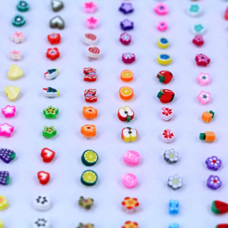 100 пара мини небольшой пластиковый иглы серьги для девушек и женщин ювелирное