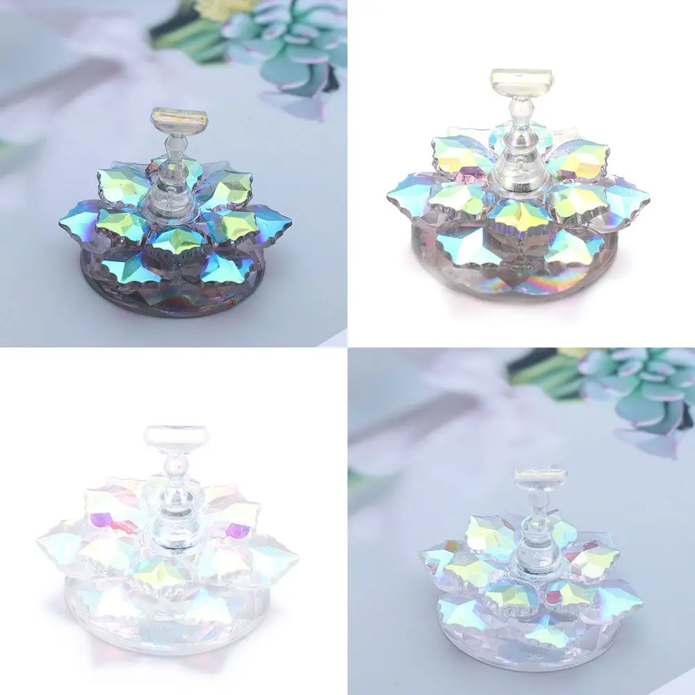 

1 PC Plastic Nail Art Display Showing Shelf Practice Training Nails Polish Holder Stand Manicure Tools Palette for Nails