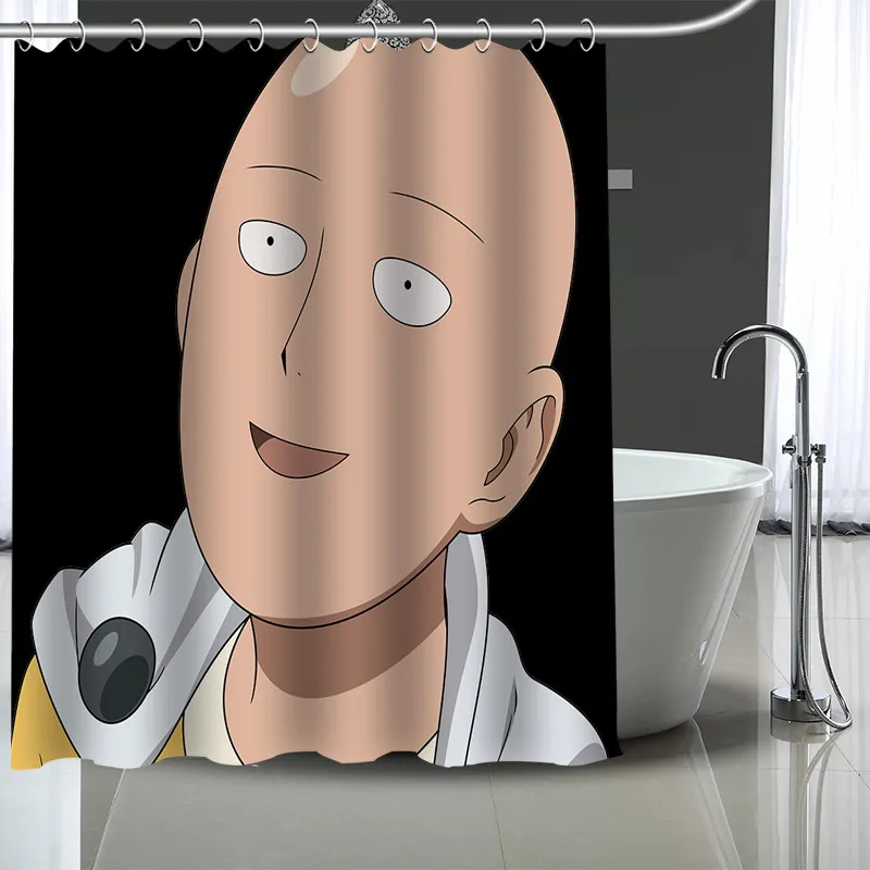 

Custom One Punch Man Shower Curtain Modern Fabric Bath Curtains Home Decor Curtains More