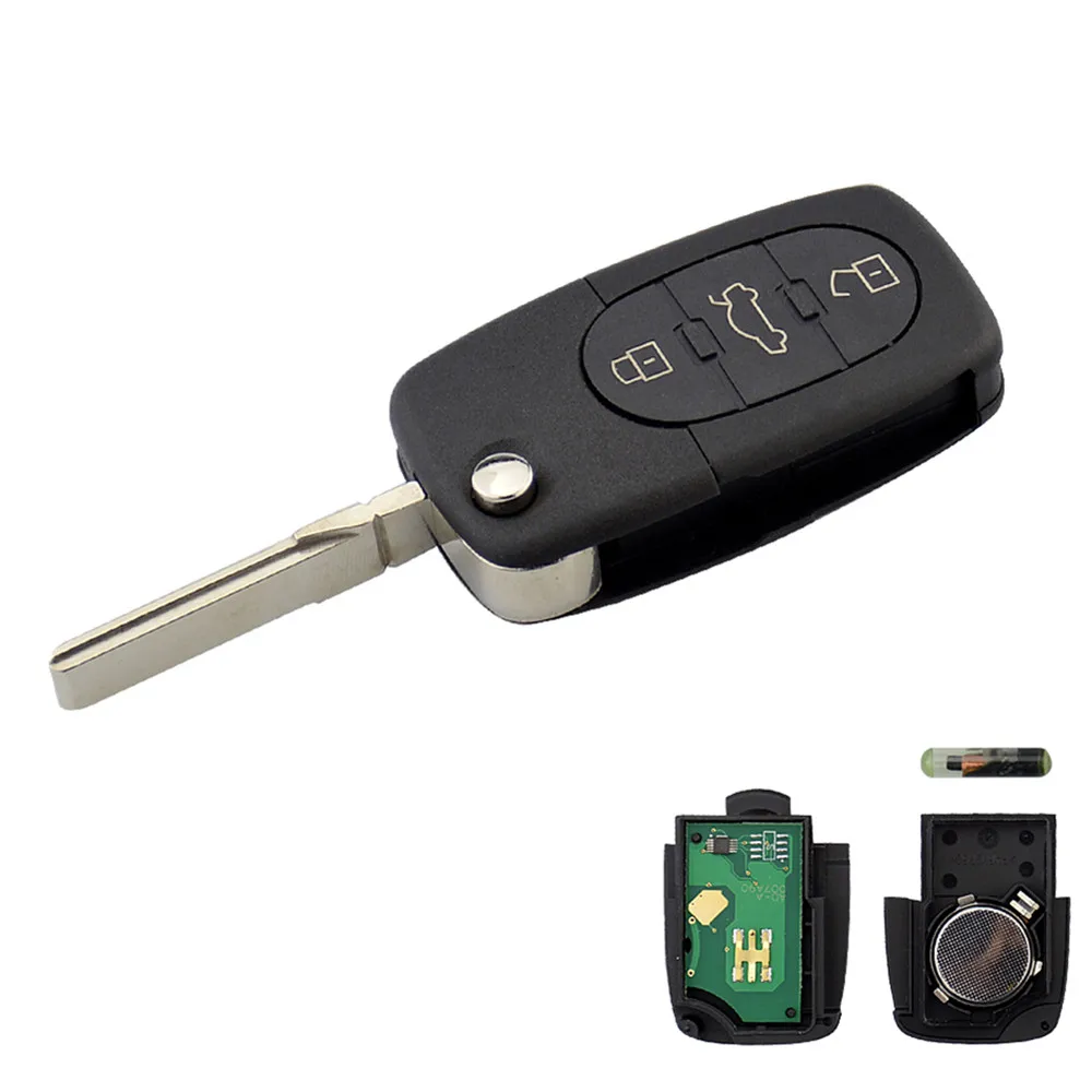 Пульт дистанционного управления XRSHKEY ключ с 3 кнопками 433 МГц ID48 чип 4D0837231N