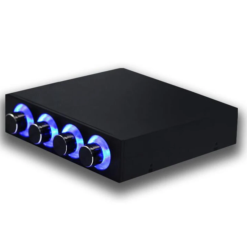 

3.5Inch PC HDD CPU 4 Channel Fan Speed Controller Led Cooling Front Panel for Computer Fans