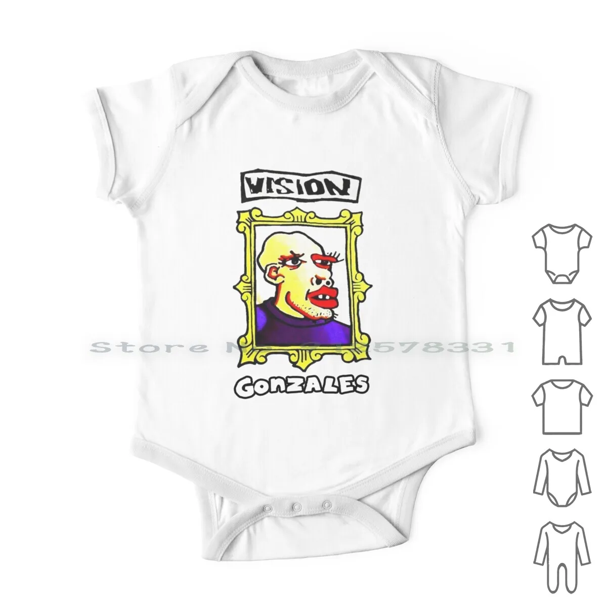 Mark Gonzales Newborn Baby Clothes Rompers Cotton Jumpsuits Vision Mark Gonzales Vision Gator Old School
