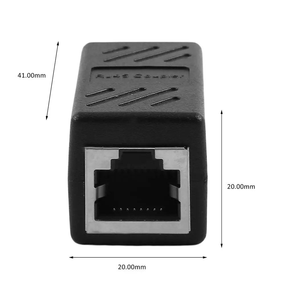 Сетевой интернет-соединитель RJ45 адаптер-удлинитель для сетевой локальной сети