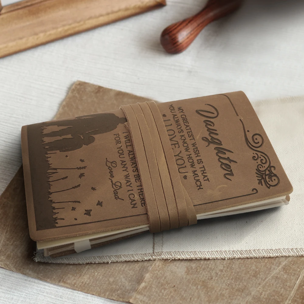 Персонализированная записная книжка из натуральной кожи ручной работы с