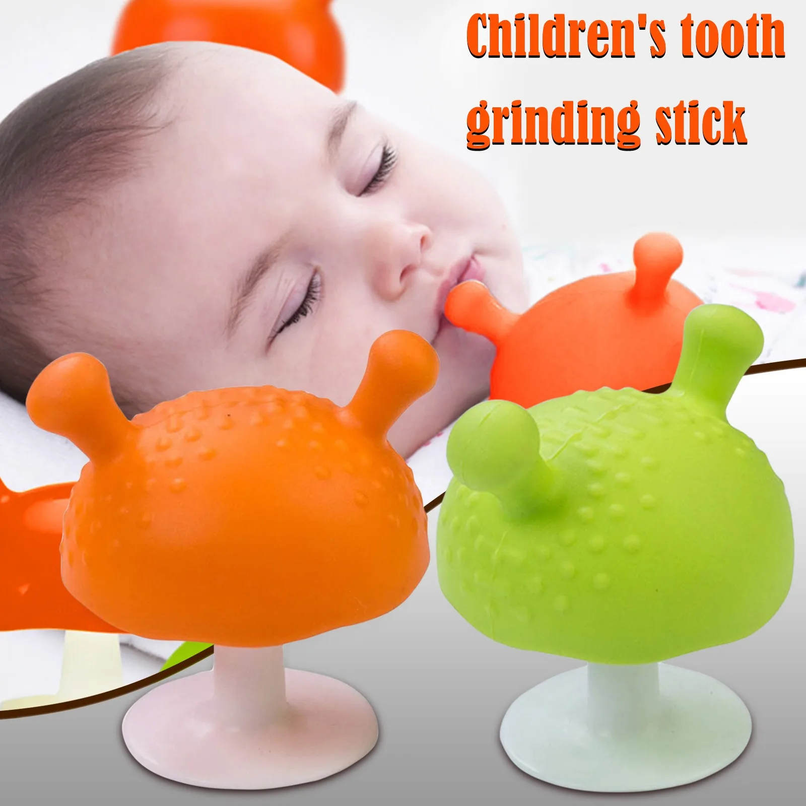 

Baby Mushroom Teether molar Teething Stick Silicone Baby Teething Teether Stick Teeth Gift Baby Food Grade Silicone Toys