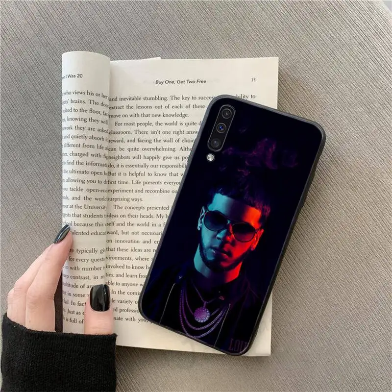 

Singer Anuel pattern Phone Cases For Samsung galaxy S 9 10 20 A 10 21 30 31 40 50 51 71 s note 20 j 4 2018 plus