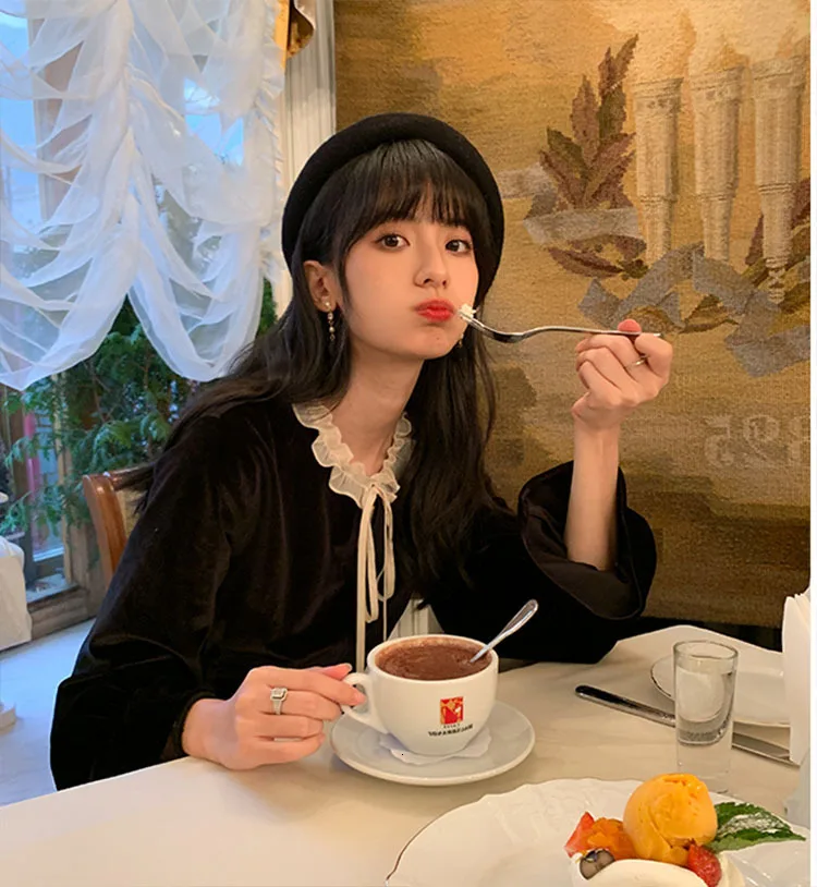 Женское бархатное платье макси с длинным рукавом винтажное вечернее модное