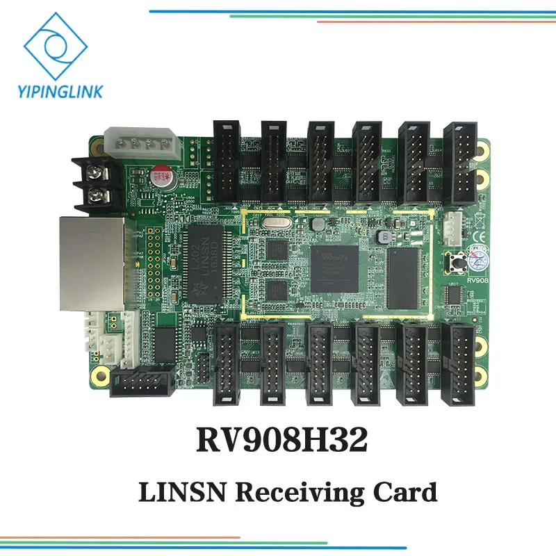 LINSN RV908H32 RV908H приемник карты контроллер с функцией монитора поддержка ЖК-вентилятор влажность двери вольт обнаружения