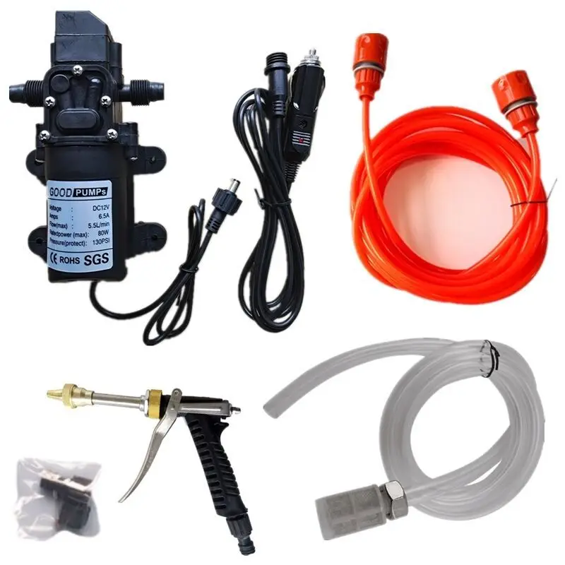 

12V 80W agricultural self-priming miniature electric diaphragm pump for car washing