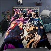 jujutsu kaisen bedding set japan famous anime duvet cover sets comforter bed linen twin queen king single size dropshipping gift