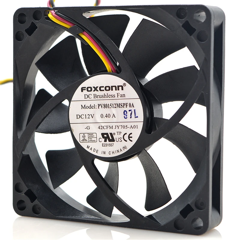 Новый оригинальный PV801512MSPF 0A 12V 0.40A 8015 8 см большой объем воздуха 200S 220S 530S 531S шасси