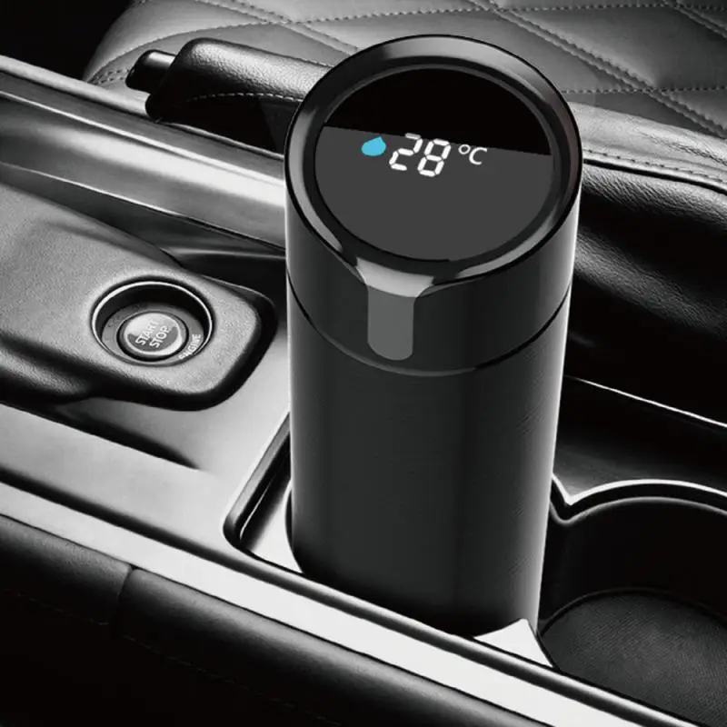 Дорожная чашка Moka Smart Coffee Cup 420 мл портативная Вакуумная бутылка с сенсорным OLED