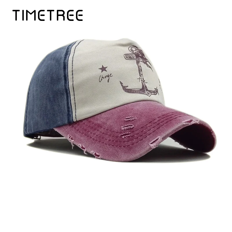 Винтажная Потертая джинсовая кепка бейсболка s Снэпбэк Кепка для мужчин и женщин