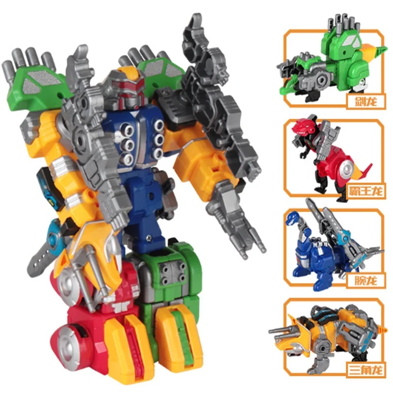 Трансформер 4 в 1 Шлаковая копия тираннозавр динозавр Фигурка динозавра | Фигурки