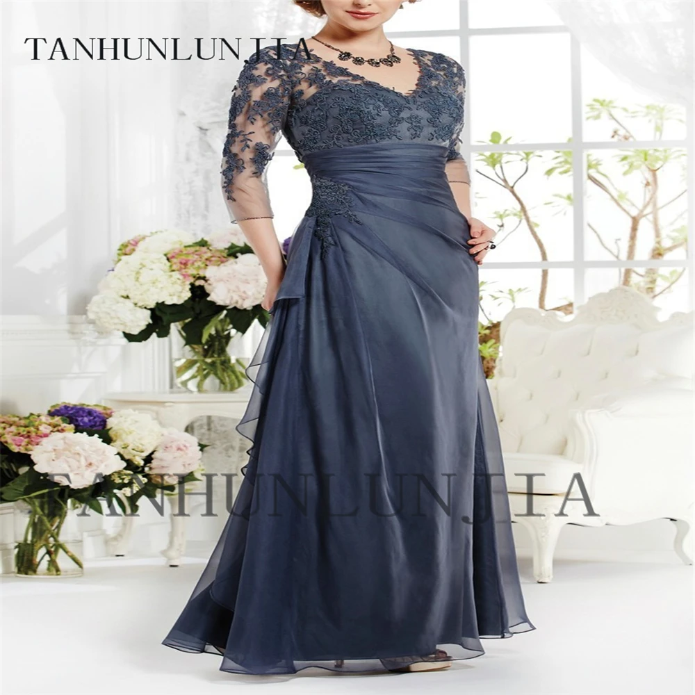 2021 элегантное платье с рукавом Три четверти v-образным вырезом ТРАПЕЦИЕВИДНОЕ