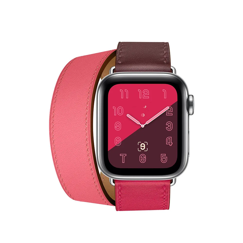 Двойной тур кожаный ремешок для apple watch 4 band 40 мм 44 мм correa iwatch series 3 2 1 42 мм 38 мм наручные часы ремень