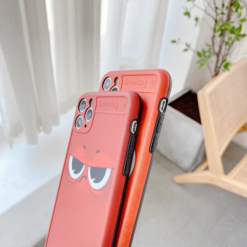 Защитный чехол для телефона с милым лицом iPhone 11 Pro Max XR XS 7 8 Plus X SE 2020 мягкий IMD милый