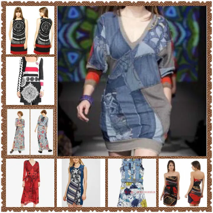 DESIGUAL Испания Новое винтажное женское платье много стилей | Женская одежда