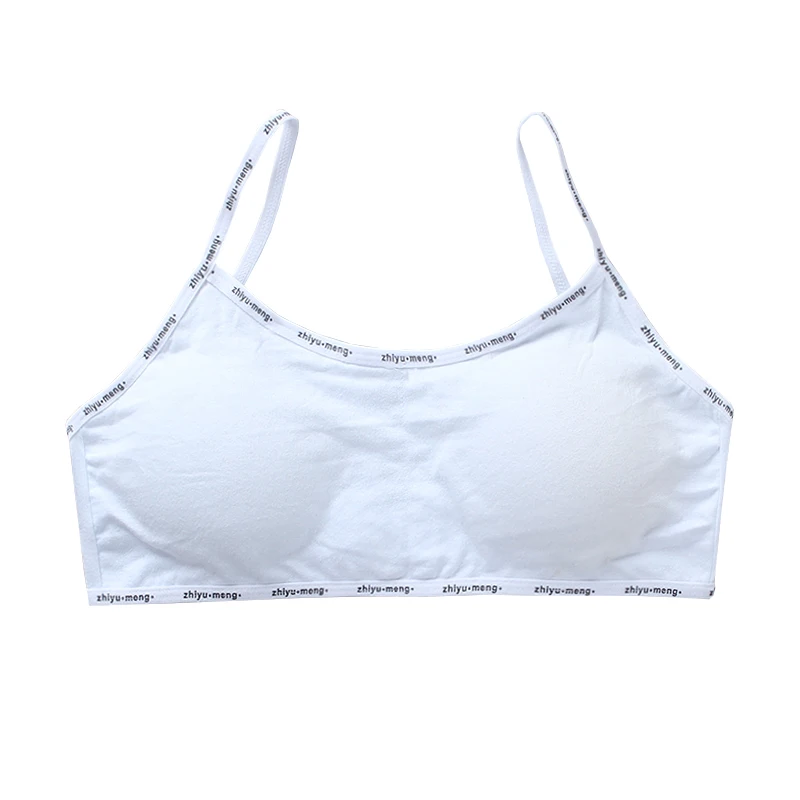 5 шт./лот бюстгальтер для школьниц дышащий подростка детей Adolescente однотонные Цвет