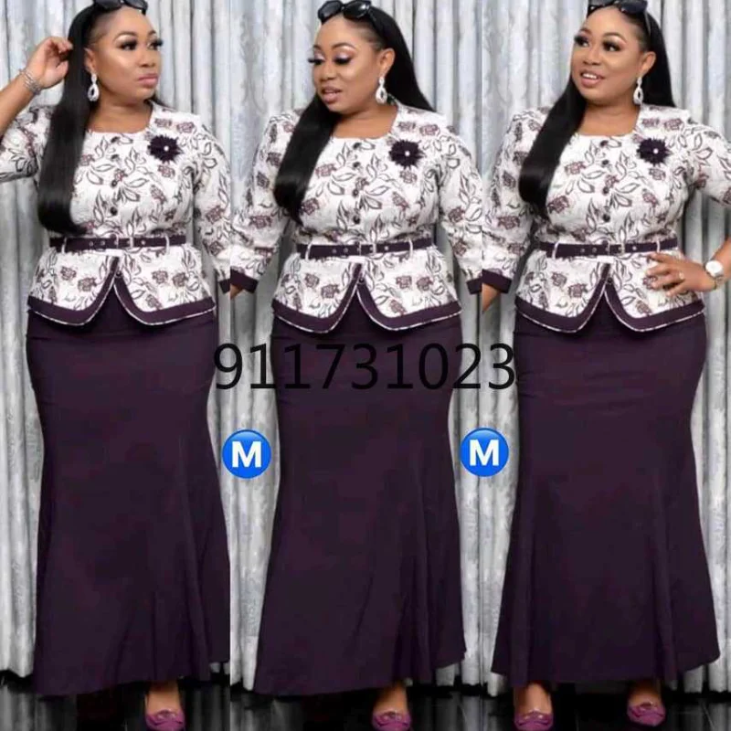 Одежда в африканском стиле для женщин на весну и осень женские комплекты из двух