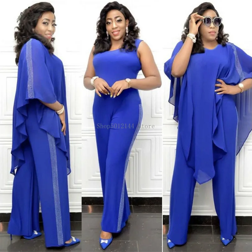 Африканские платья для женщин комплект из 2 предметов плащ + комбинезон Дашики с