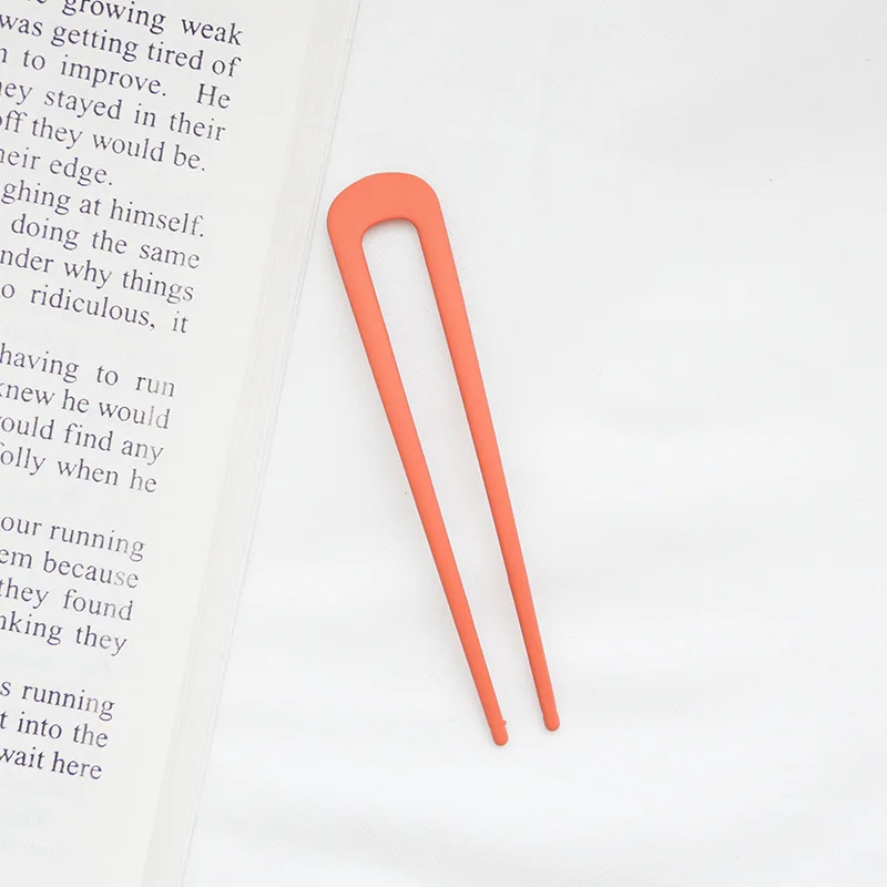 

Japan Hair Sticks Women Hairclip Simplicity Colorful U Shape Girls Hairpins Hair Sticks Hair Accessories Headwear 2021 New